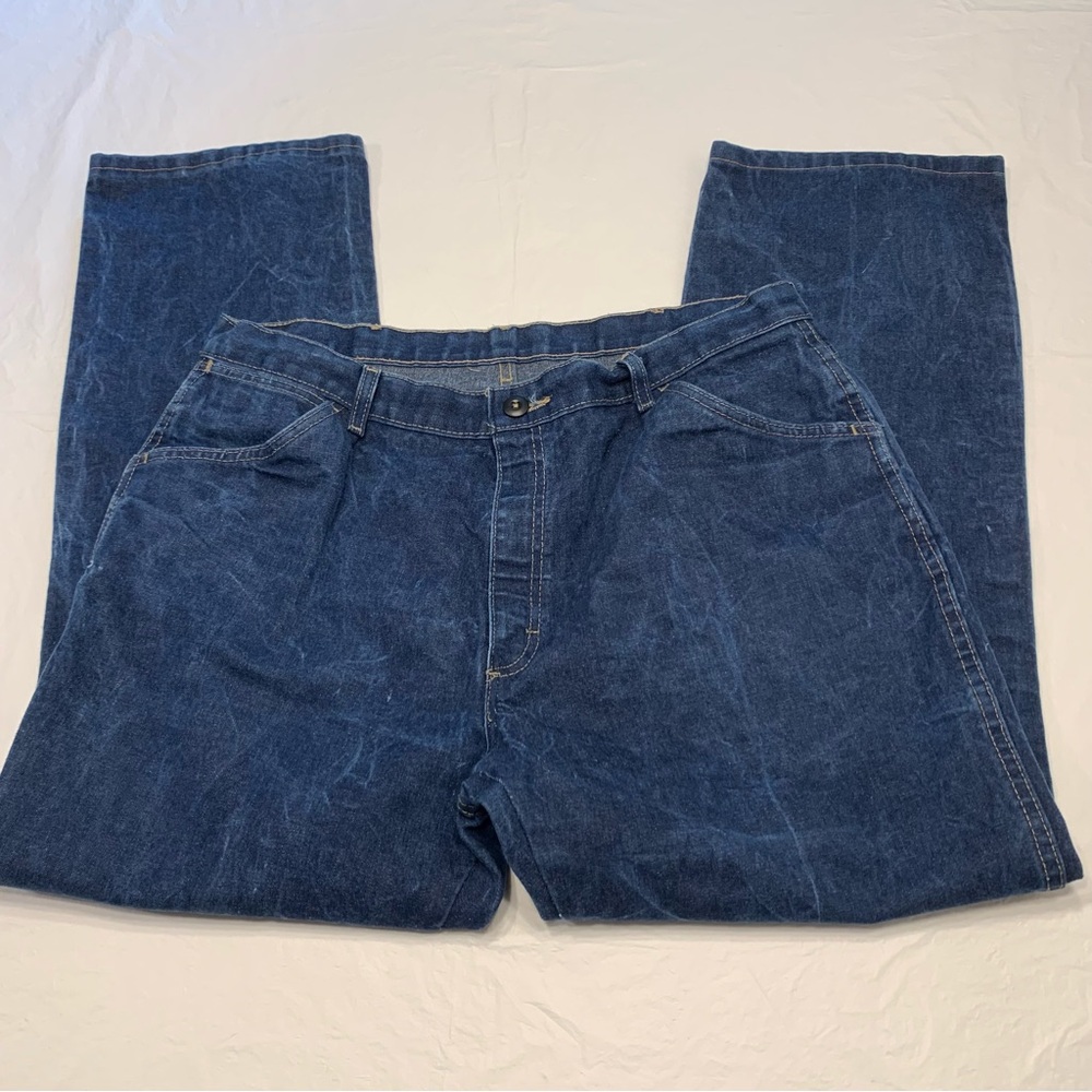 Bulwark FR Flame Resistant Denim Blue Jeans Measures Mens 37x30